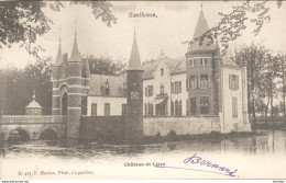 ZANDHOVEN 1902 KASTEEL CHATEAU DE LIERE MET SLOTGRACHT NAAR CHATEAU DE MISHAEGEN BRASSCHAAT - HOELEN KAPELLEN 417 - Zandhoven