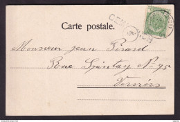 DDEE 170 - GRIFFES Des CANTONS DE L'EST - Carte-Vue TP Armoiries VERVIERS Ouest 1904 - Griffe GEMMENICH - Linear Postmarks