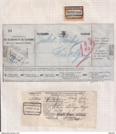 003/39 - Collection WONDELGEM - Télégramme , Reçu Et  Bulletin D'Expédition Cachets De Gare 1909 / 1938 - Autres & Non Classés