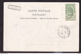 DDEE 169 - GRIFFES Des CANTONS DE L'EST - Carte-Vue TP Armoiries VERVIERS Ouest 1903 - Griffe CALAMINE - Linear Postmarks