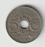 FRANCE 1933: 5 Centimes, KM 875 - 5 Centimes