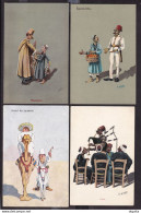 DDW350 -- EGYPT 10 Finely Designed Humoristic Postcards ( Around 1910) - Mostly Edited The Cairo Postcard Trust , Cairo - Verzamelingen & Kavels