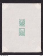 DCPGR 087 - GREECE Iptamenos - Colour Proofs In Pale Green Pour Postal Stationary Cards 5 Et 10 Lepta - RARE / SCARCE - Beneficenza