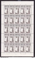 956 DT -  Feuille Complète 10 F Grand Place Bruxelles 1358 - Neufs Sans Charnières - Fraicheur Postale - 1961-1970