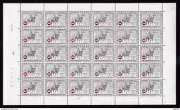 962 DT - 2 X Feuille Complète TP Journée Du Timbre COB 1395/96 - Neufs Sans Charnières - Fraicheur Postale - 1961-1970