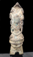 XII CENTURY ANGKOR PERIOD KHMER BUDDHA NAGA BRONZE SCULPTURE - Arte Asiático