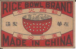 Matchbox Labels Phillumeny ET000529 - China Rice Bowl Brand - Zündholzschachteletiketten