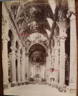 Photo 1880's Brogi Gênes Tirage Albuminé Albumen Print Vintage Genova Basilica Di San Siro Interno - Lieux