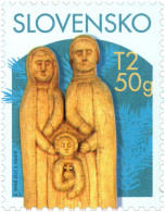 Slovakia - 2023 - Christmas - Slovak Folk Woodcarving - Mint Stamp - Nuovi