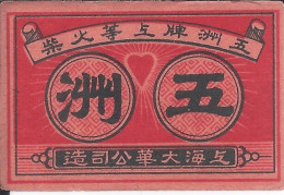 Matchbox Labels Phillumeny ET000543 - China - Zündholzschachteletiketten