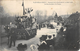 CPA 89 SAINT JULIEN DU SAULT / SOUVENIR DE LA CAVALCADE DU 12 AVRIL 1908 / LE CHAR DU SALUT A LA FRANCE - Saint Julien Du Sault