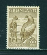 GREENLAND - 1957 Legends 80o Mounted Mint - Unused Stamps