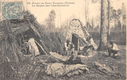 CPA 89 FORET DE SAINT FARGEAU / LE REPAS DES CHARBONNIERS - Saint Fargeau