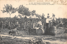 CPA 89 LA VIE AUX CHAMPS EN BOURGOGNE / LES VENDANGES A SENS AU DESSUS DES CRAYASSES - Andere & Zonder Classificatie