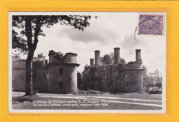 SAINT VOUGAY -29- CPSM - Château De Kergounadeac'h - Ruines Du Château (coté Nord) Construit Ver 1930 - A 7353-54 - Saint-Vougay