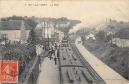 CPA 89 PONT SUR YONNE / LA GARE / TRAIN - Pont Sur Yonne