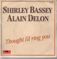 Disque 45 Tours Shirley Bassey Et Alain Delon 1983 Pop Ballad - Disco & Pop