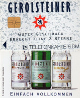 GERMANY - CHIP CARD - K 1263A 09.93 - GEROLSTEINER 1 - ADVERTISING MINERAL WATER - K-Series: Kundenserie