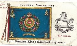 Chromo Image  Cigarette  Player's  -  Battalion  King's  Liverpool Regiment - Player's