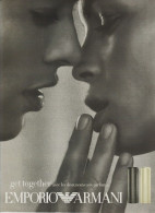 Publicité Papier - Advertising Paper - Armani - Werbung (Zeitschriften)