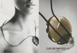 Publicité Papier - Advertising Paper - Armani 2 Pages - Publicidad (gacetas)