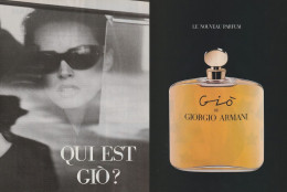 Publicité Papier - Advertising Paper - Armani 2 Pages - Parfumreclame (tijdschriften)