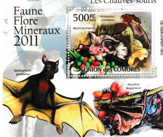 COMORES  2011  MNH  "BATS" - Fledermäuse