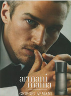 Publicité Papier - Advertising Paper - Armani - Parfumreclame (tijdschriften)