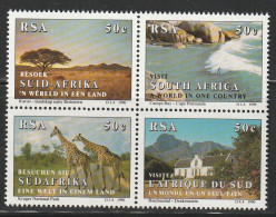 AFRIQUE Du SUD - N°721/4 ** (1990) Tourisme - Unused Stamps