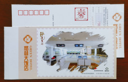 Bowling Alley,China 2012 Shenyang Green Hotel Advertising Pre-stamped Card - Petanque