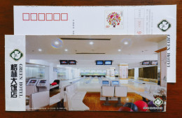 Bowling Alley,China 2011 Shenyang Green Hotel Advertising Pre-stamped Card - Petanca