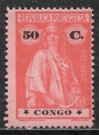 Portuguese Congo – 1914 Ceres Type 50 Centavos Mint Stamp - Congo Portoghese