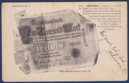 CPA Billet De Banque Banknote Circulé En 1898 - Monnaies (représentations)