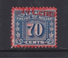 Canada Revenue (Federal), Van Dam FX119 Var, MNH, Excess Red Ink On Front/back - Steuermarken