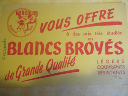 Buvard  Ancien/Peinture /"NORCOLOR "/Vous Offre Ses Blancs Broyés De Grande Qualité/Ronchin/Vers 1950-60    BUV713 - Verf & Lak