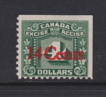 Canada Revenue (Federal), Van Dam FX125, MLH (overprint Offset On Back) - Fiscales