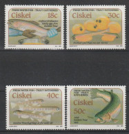 CISKEI - N°153/6 ** (1989) Poissons - Ciskei