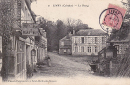 1906 LIVRY (Calvados) : Le BOURG  Débit De Tabac Correspondance - Other & Unclassified