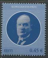 Estonia:Unused Stamp President Konstantin Päts, 2014, MNH - Estonie