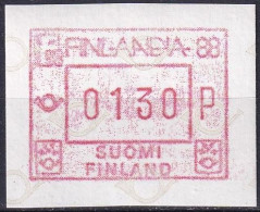 FINNLAND 1986 Mi-Nr. 2 ** MNH - Machine Labels [ATM]
