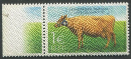 Estonia:Unused Stamp 100 Years Estonian Pedigree Book, Cow, 2014, MNH - Estonie