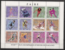 ZAIRE - 1996 - N°Yv. 1491 à 1502 - Nagano / Olympics - Neuf Luxe ** / MNH / Postfrisch - Neufs