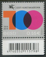 Estonia:Unused Stamp Estonian Art Academy 100, 2014, MNH - Estonie