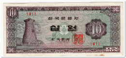 SOUTH KOREA,10 WON,1965,P.33d,VF - Korea, South