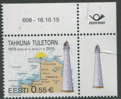 Estonia:Unused Stamp Tahkuna Lighthouse, Corner!, 2015, MNH - Estonie