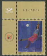 Estonia:Unused Stamp K.Pärsimägi Girl And Moon, Corner!, 2015, MNH - Estonie