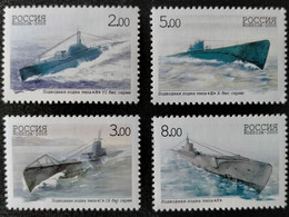 RUSSIA MNH(**) 2005 The 100th Anniversary Of The Russian Submarine Force Mi  1236-1239 - Submarinos
