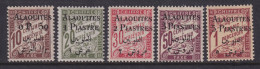 Alaouites, Scott J1-J5 (Yvert TT1-TT5), MLH - Unused Stamps