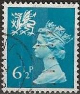 WALES 1971 Machin - 6½p. - Blue FU - Galles