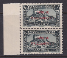 Alexandretta, Scott 8 (Yvert 10), MNH Pair - Nuovi